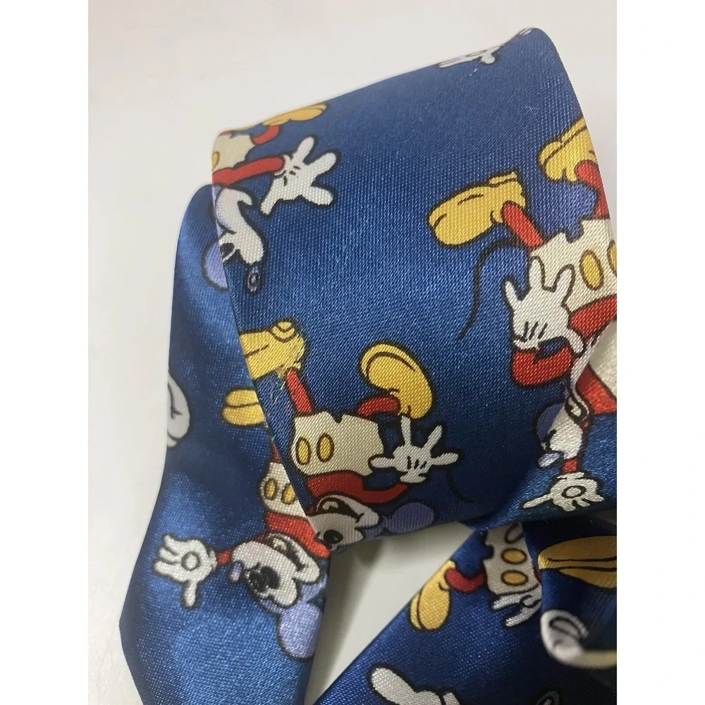 Vintage Seline Retro‎ Mickey Mouse Classic Blue Neck Tie Vintage Disneycore